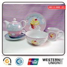 6PCS Children Tableware in Ceramic